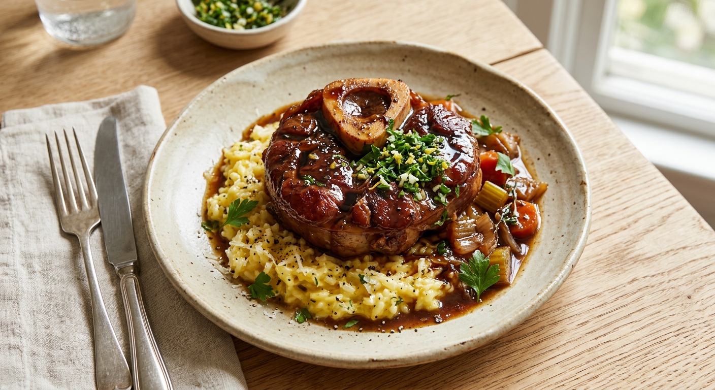 Balsamic Glazed Osso Buco Recipe | Cooking with Robots