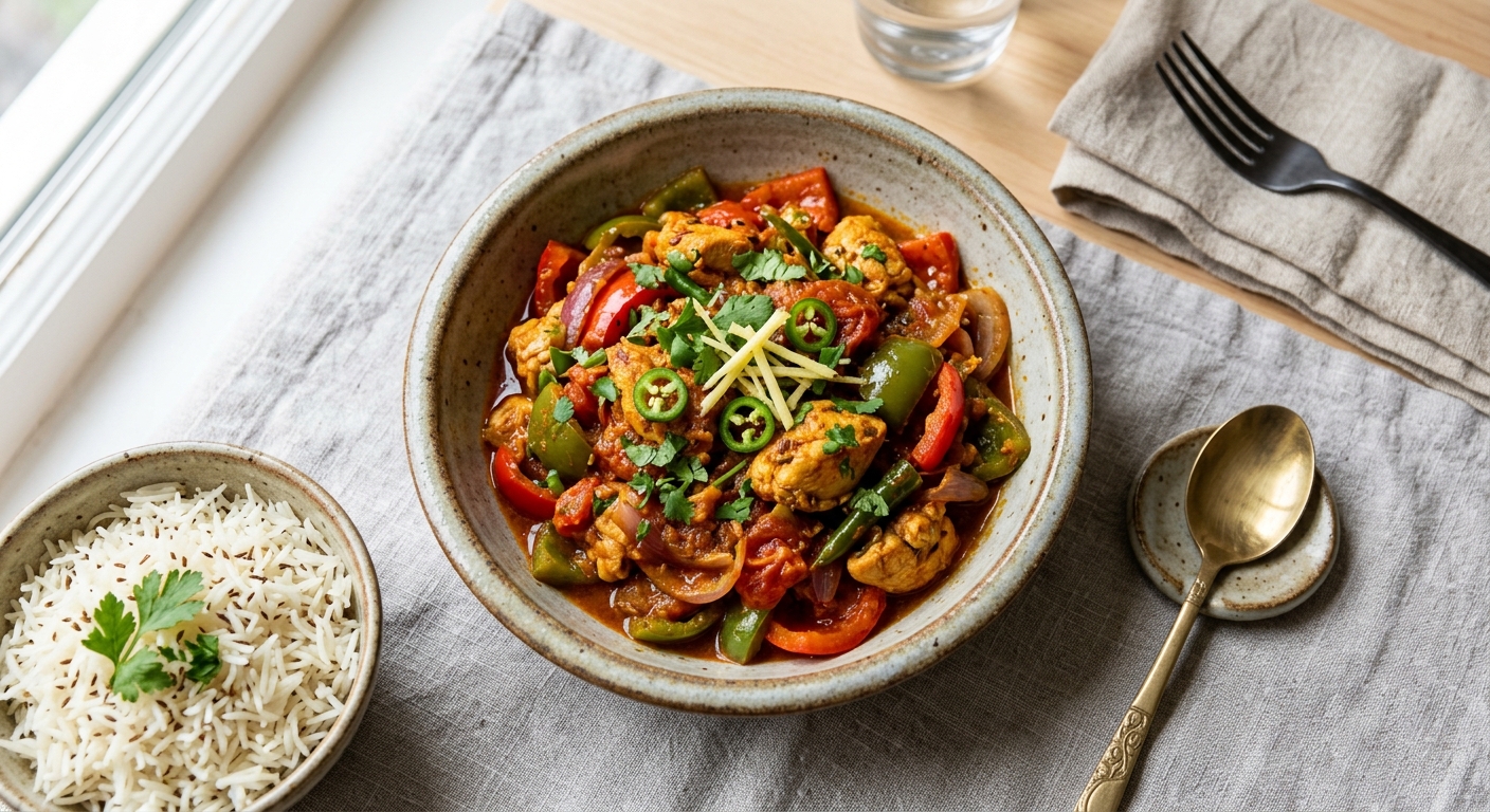 Chicken Jalfrezi Recipe | Cooking with Robots
