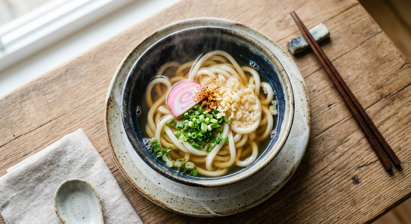 Classic Kake Udon With Dashi Broth Recipe | Cooking with Robots