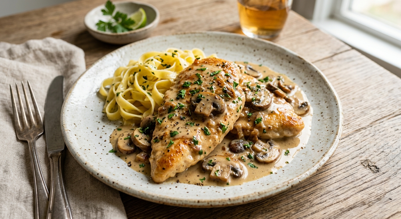 Creamy Chicken Marsala Recipe | Cooking with Robots