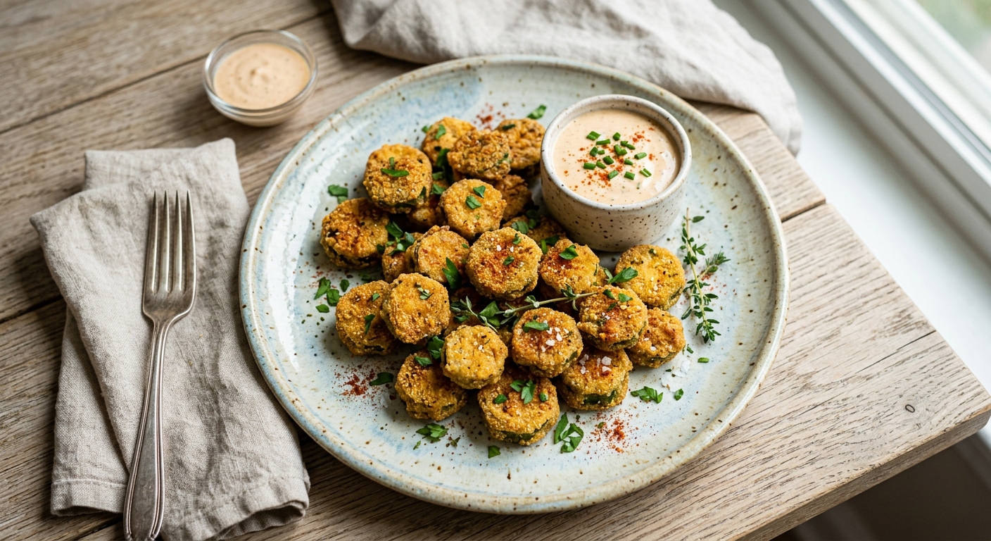 Creole Cornmeal Fried Okra Recipe | Cooking with Robots