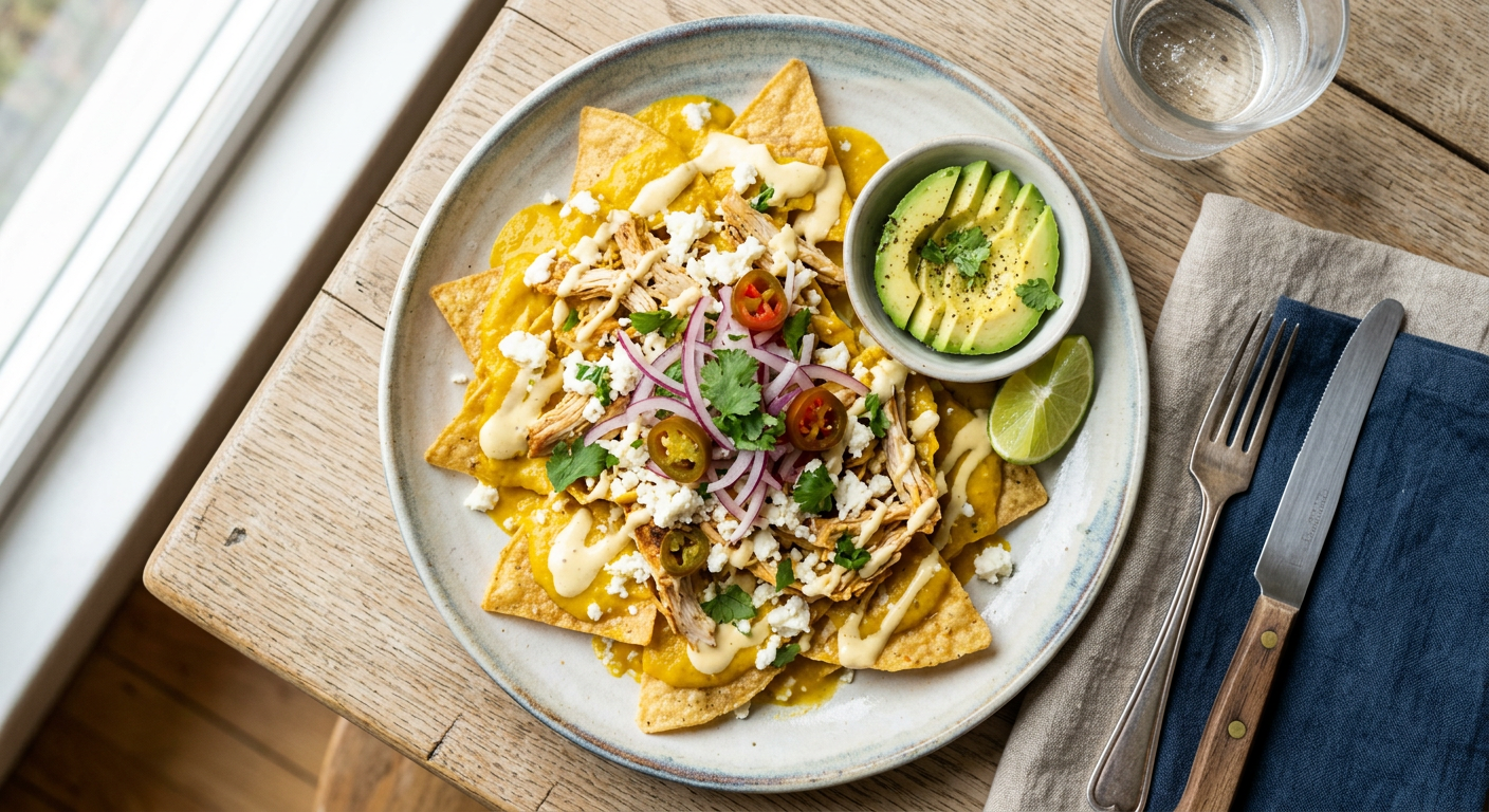 Peruvian-Style Aji Amarillo Chilaquiles Recipe | Cooking with Robots