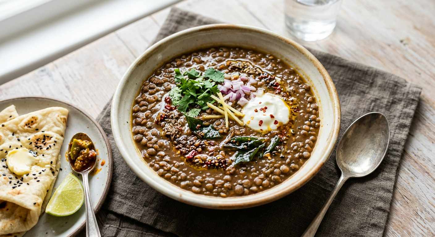 Sabut Masoor Dal Recipe | Cooking with Robots