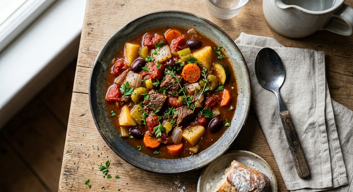 Slow Cooker Provencal Stew Recipe | Cooking with Robots