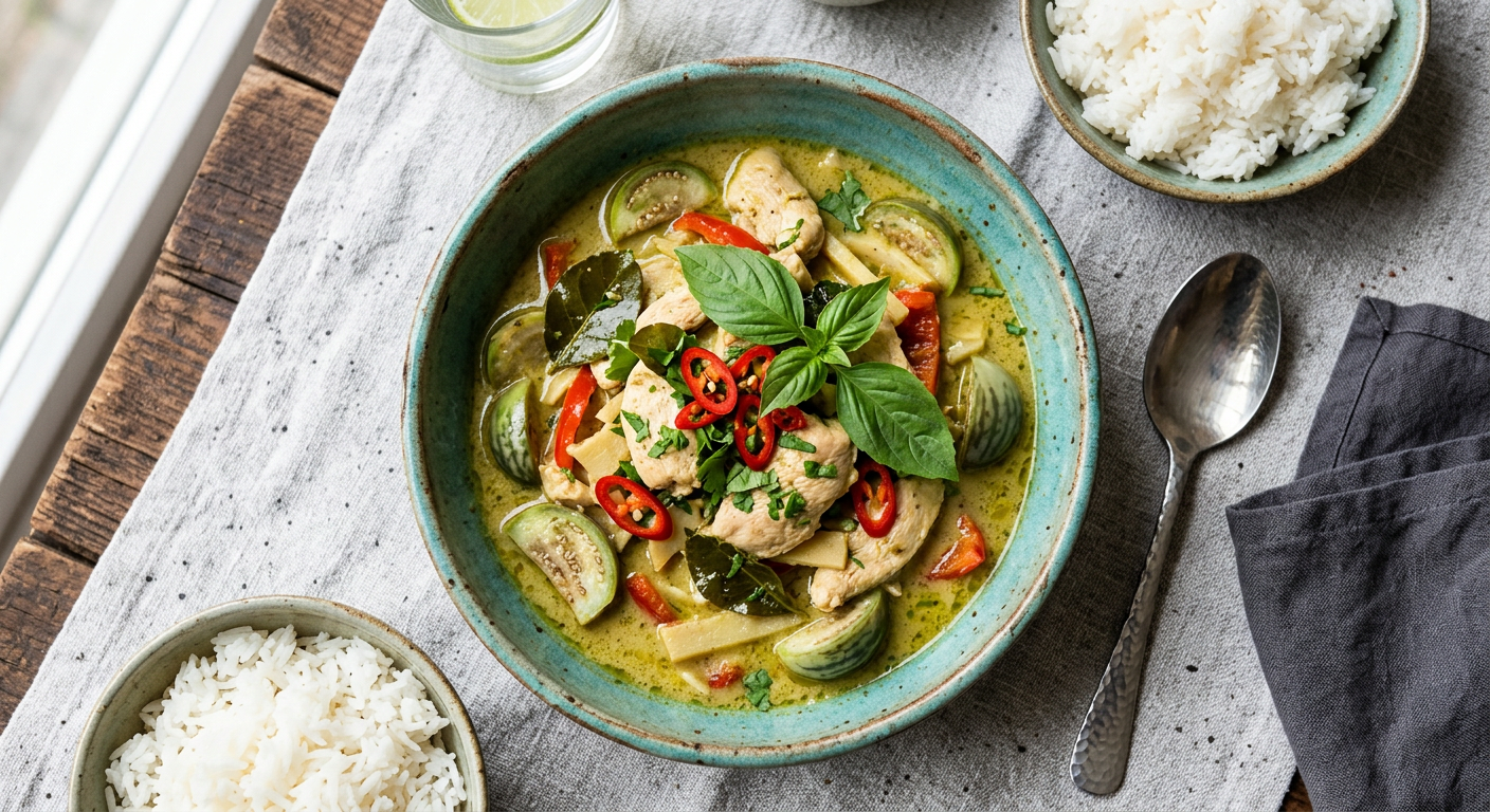 Thai Green Chicken Curry Recipe | Cooking with Robots