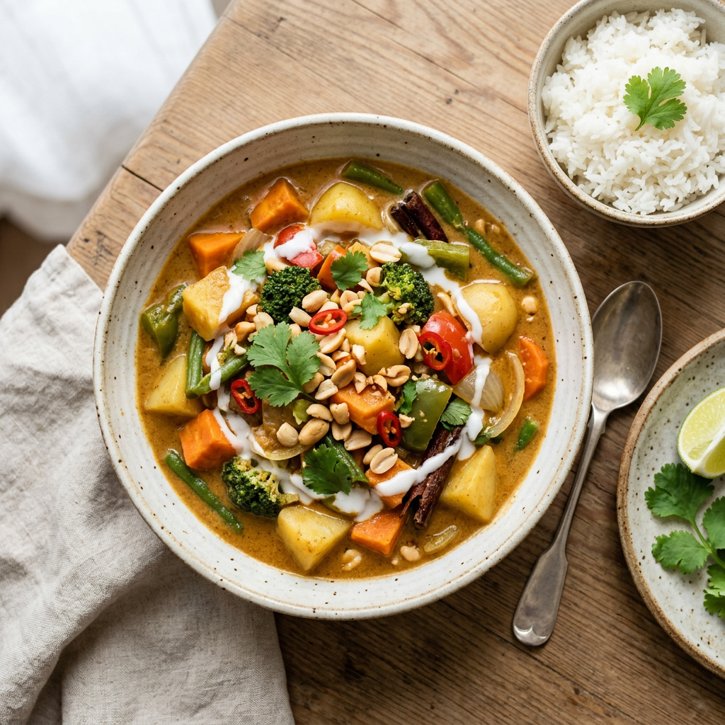 Vegetable Massaman Curry Recipe | Cooking with Robots